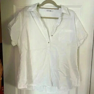 white Lee Riders shirt size L/XL beachy blouse cotton